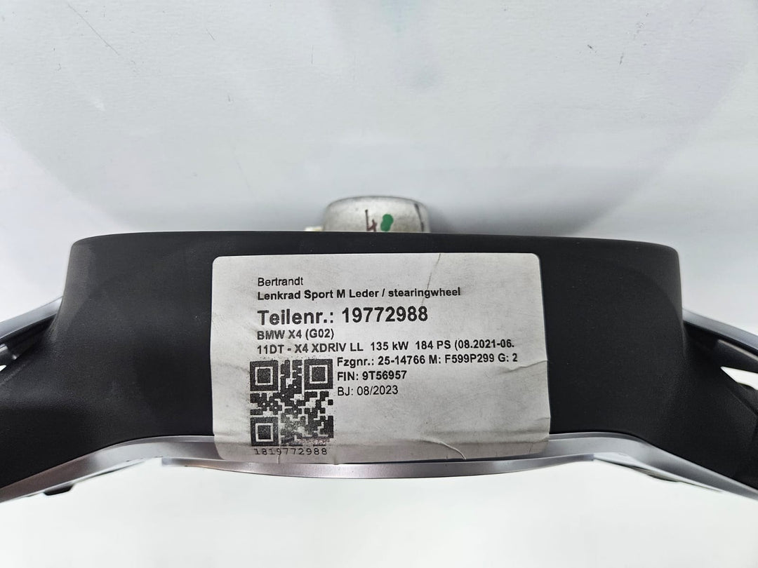 9502323-2018-2021 BMW X4 G02 X3 M Sport Steering Wheel Leather OEM
