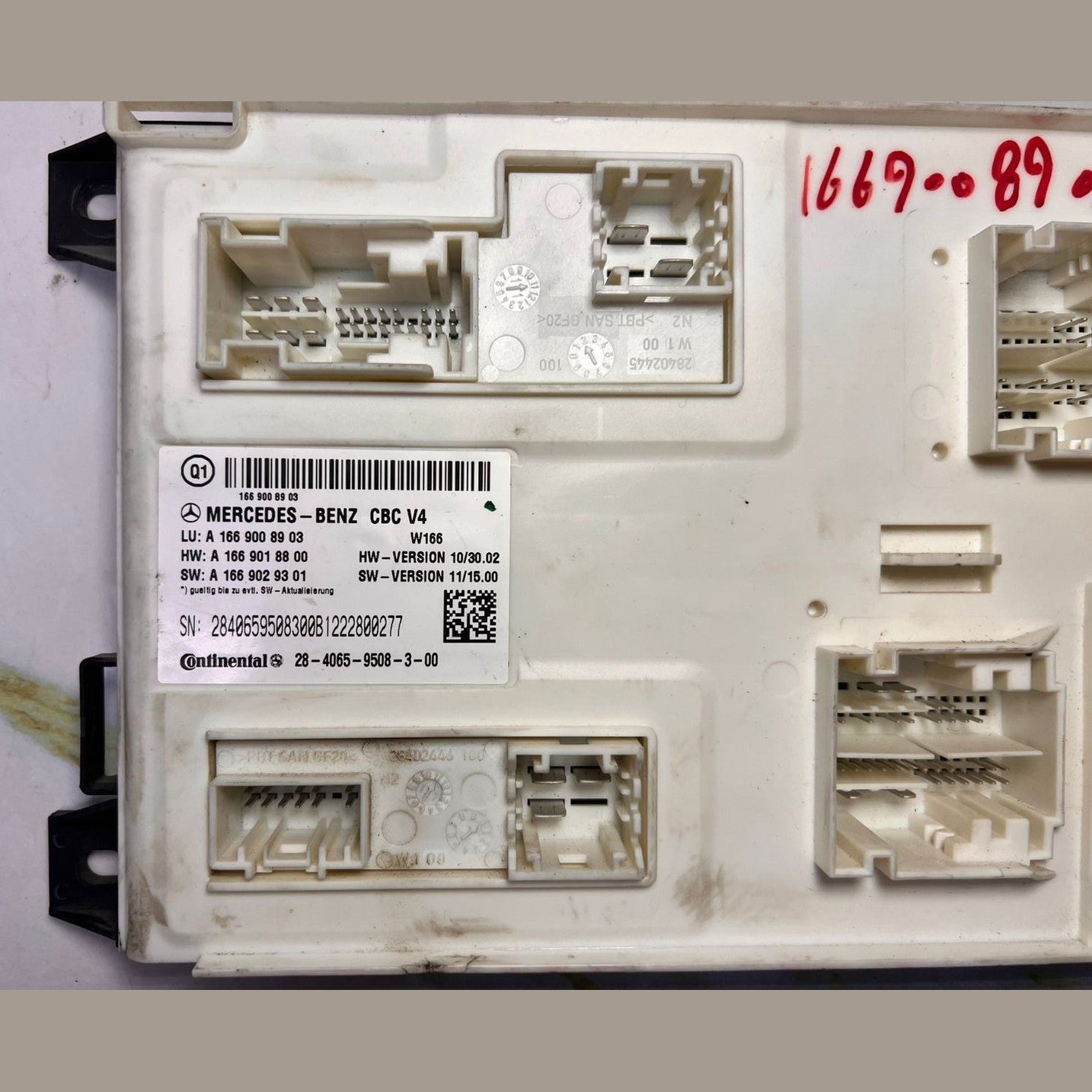 2012-2016 Mercedes-Benz GL450 Front Sam Body Control Unit A 166 900 8903 W166 GL