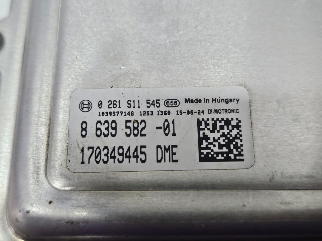 8639582-2014 BMW X5 F15 N55 RHD Engine Control Unit DME Set OEM