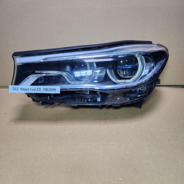 2016-2019 BMW Front LEFT SIDE ADAPTIVE Led Headlight 7483896 7 Series G11 G12