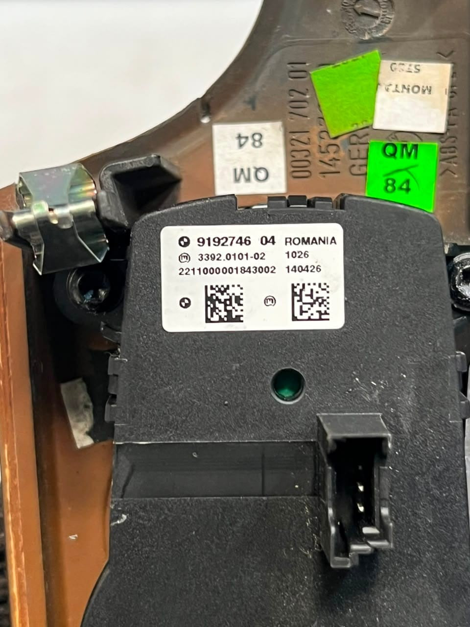 2010-2016 BMW 5 Series F10 F11 F07 535i Light Switch 919274604 OEM