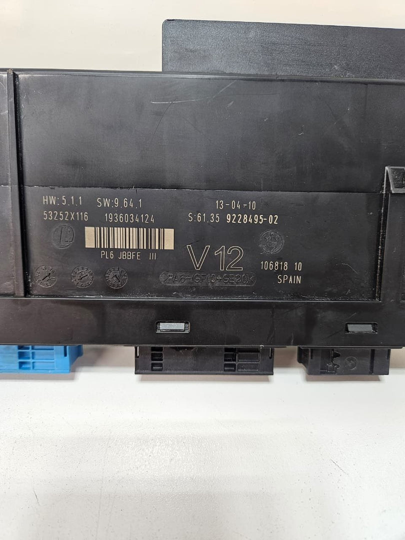 2011-2016 BMW 528i 535i Body Control Module Junction Box V12 9228495 OEM