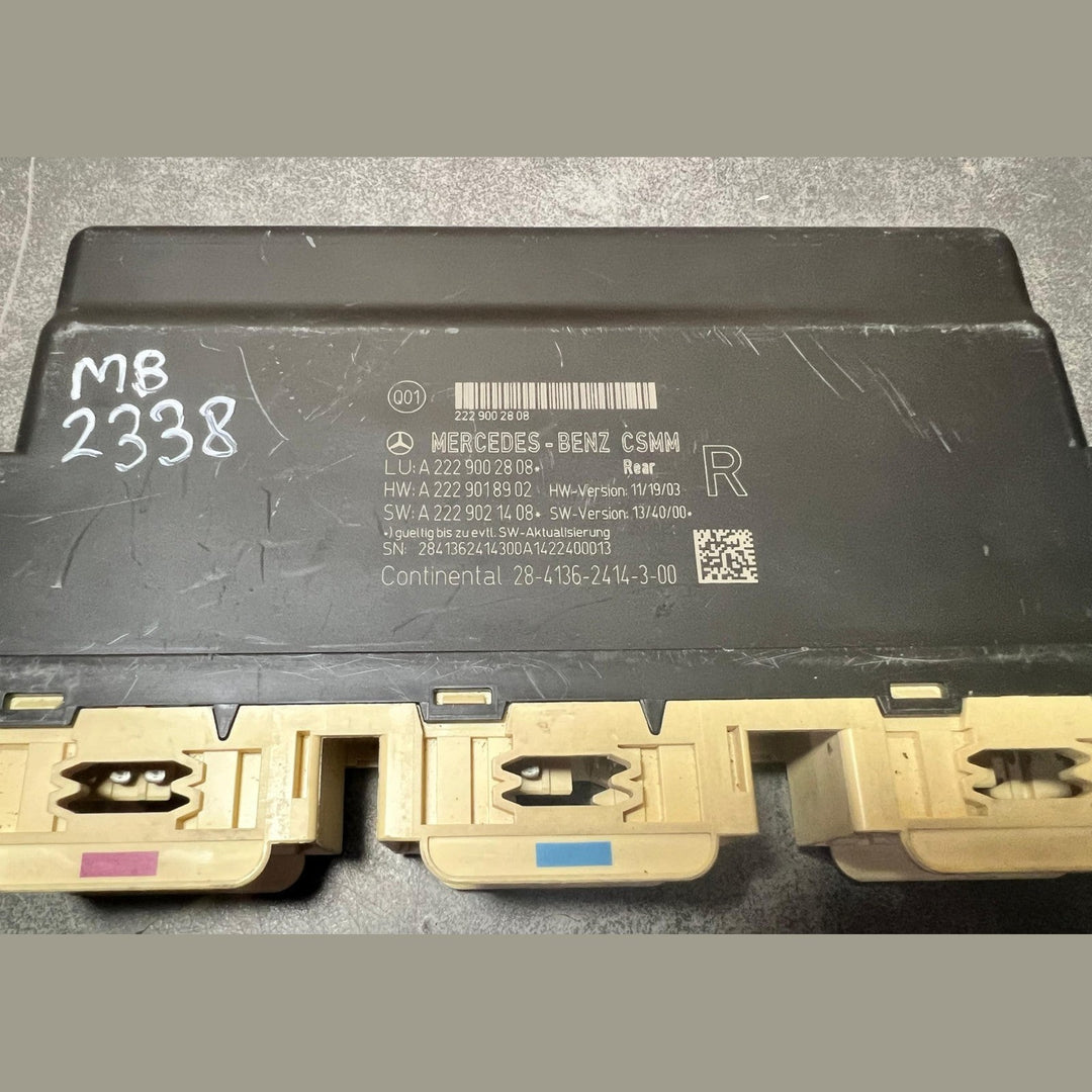 14-18 Mercedes W222 S-Class AMG Rear Right Seat Control Module A222 9002808 OEM