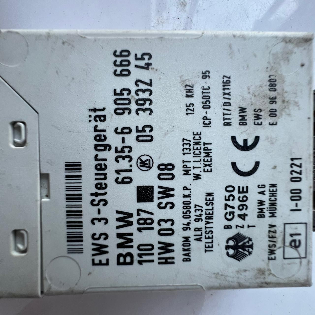 BMW Immobiliser Control Module 6905666 E39 5 Series and E46 3 SERIES