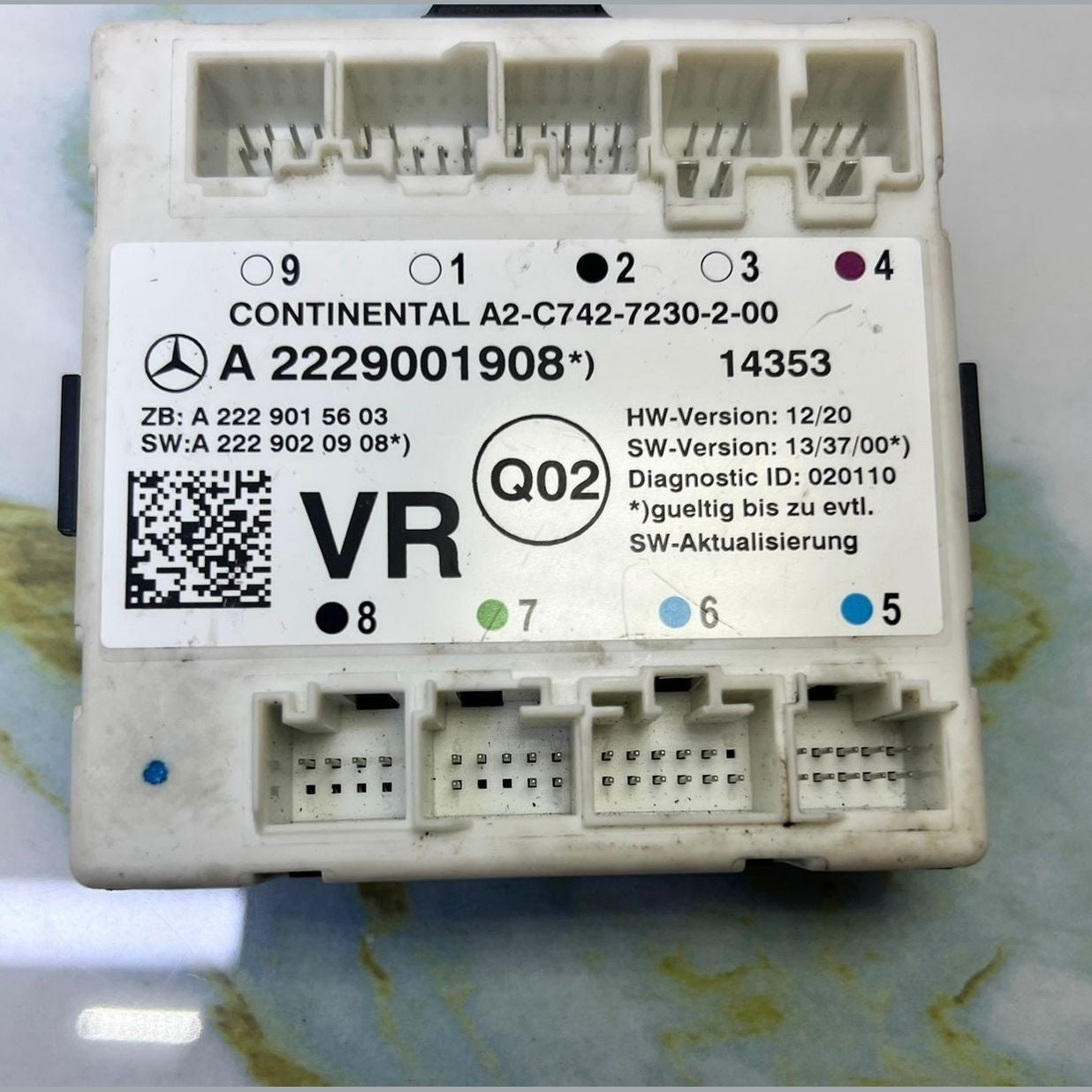 Mercedes-Benz Door Control Module A 2229001908 W222 S-Class and C-Class