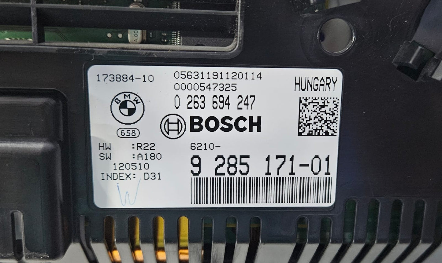 OEM BMW 5 F06 F10 F11 Speedometer Instrument Cluster 9285171 BOSCH