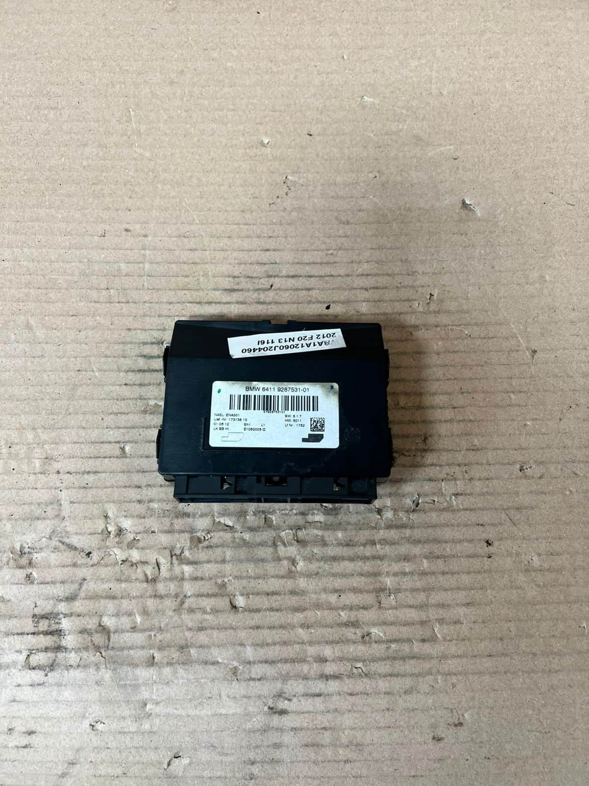 2012 BMW 320i F20 F21 F30 F31 F35 Air Conditioning/Heating Control Unit 9287531