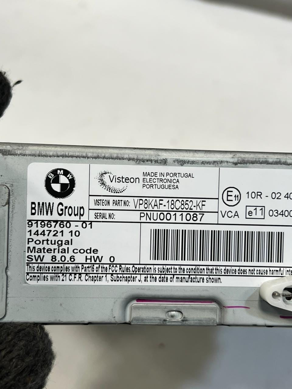 BMW 5 Series E60 E61 LCI Radio CD Player Head Unit With Aux 9196760 OEM
