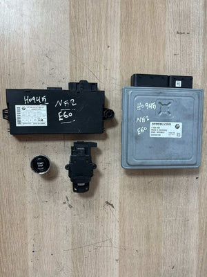 2007-2010 BMW X5 N52 E60 Engine Control Module BCM + CAS3 + 1 KEY  7583468