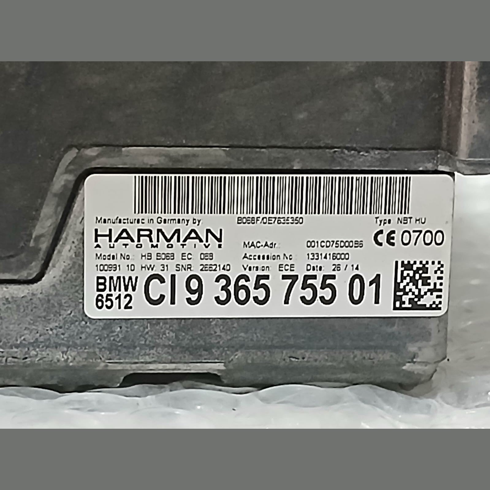 BMW F01 F02 F10 F20 F21 F30 F15 Radio CD/DVD GPS Navigation Head Unit 9365755