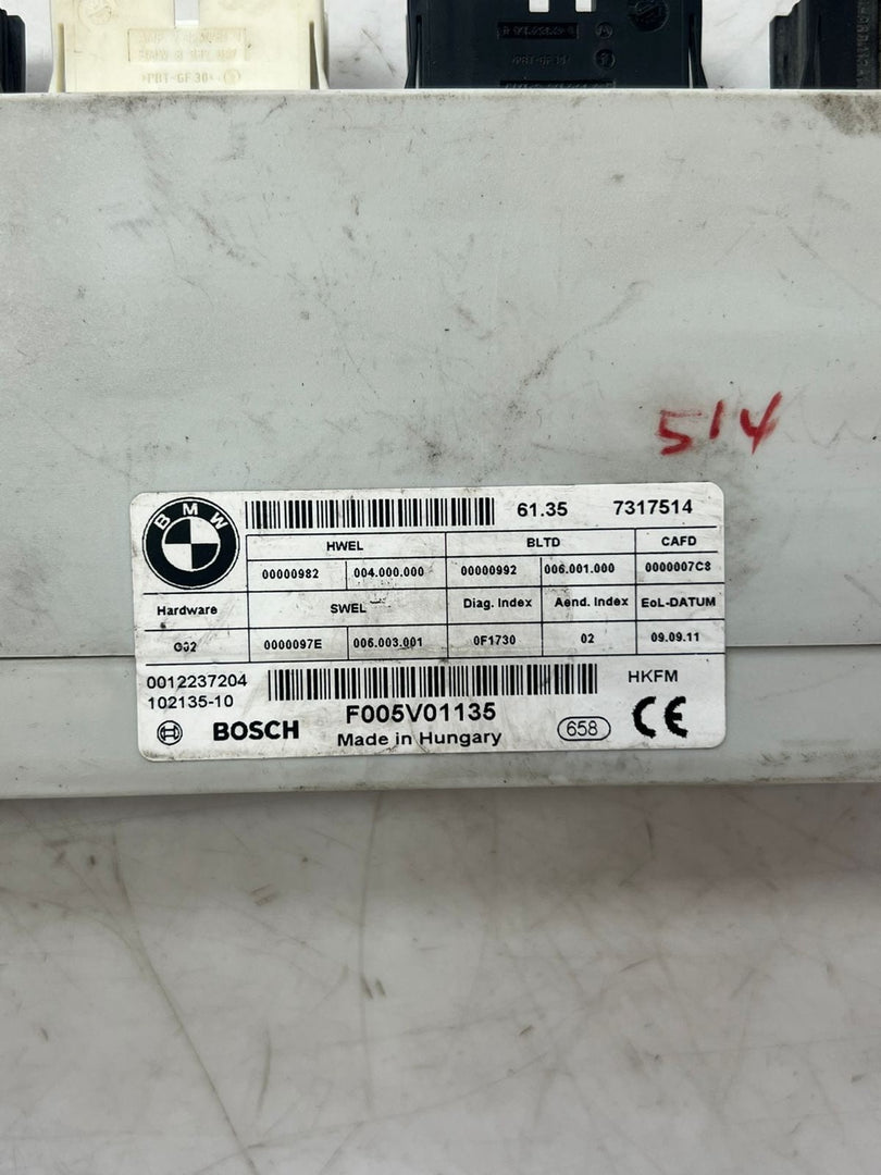 2010-2016 BMW 535i 5 Series F10 F11 Tailgate Control Unit 7317514 OEM