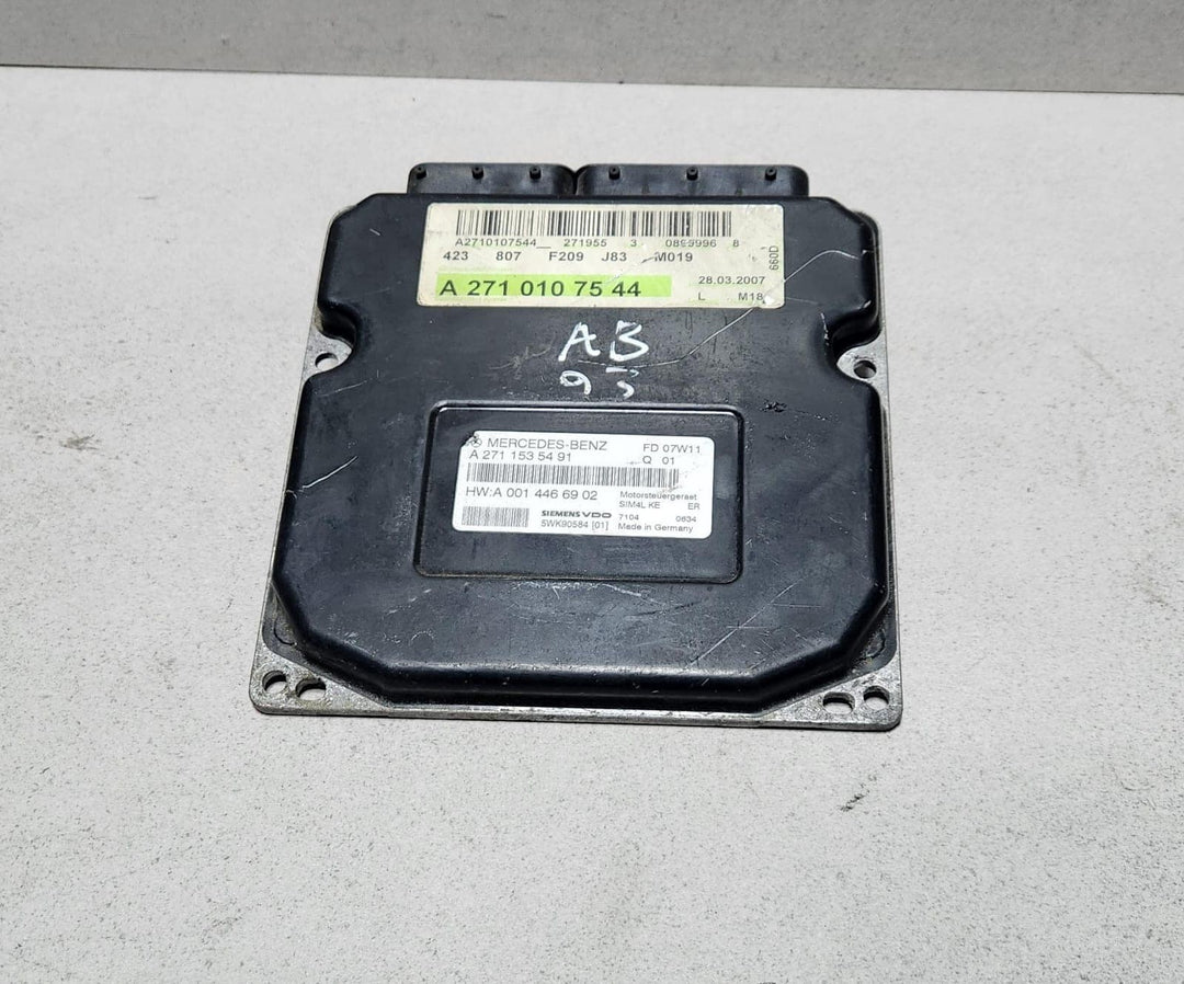 Engine Control Module A2710107544 Mercedes-Benz CLK Class W209 2006 1.8 200 Comp
