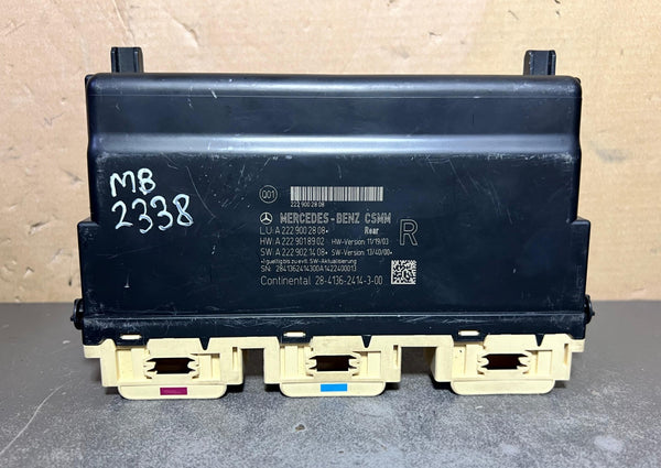 14-18 Mercedes W222 S-Class AMG Rear Right Seat Control Module A222 9002808 OEM