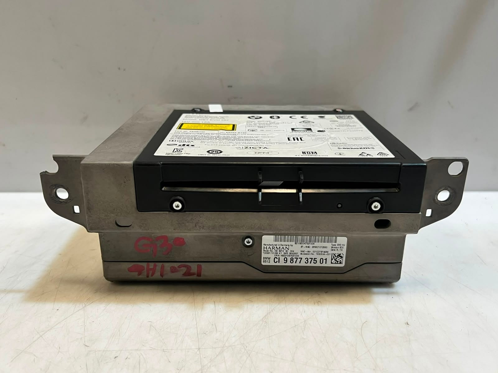 BMW X3 G30 G31 F20 F21 F30 F31 HARMAN NBT EVO HU Navigation Head Unit 9877375