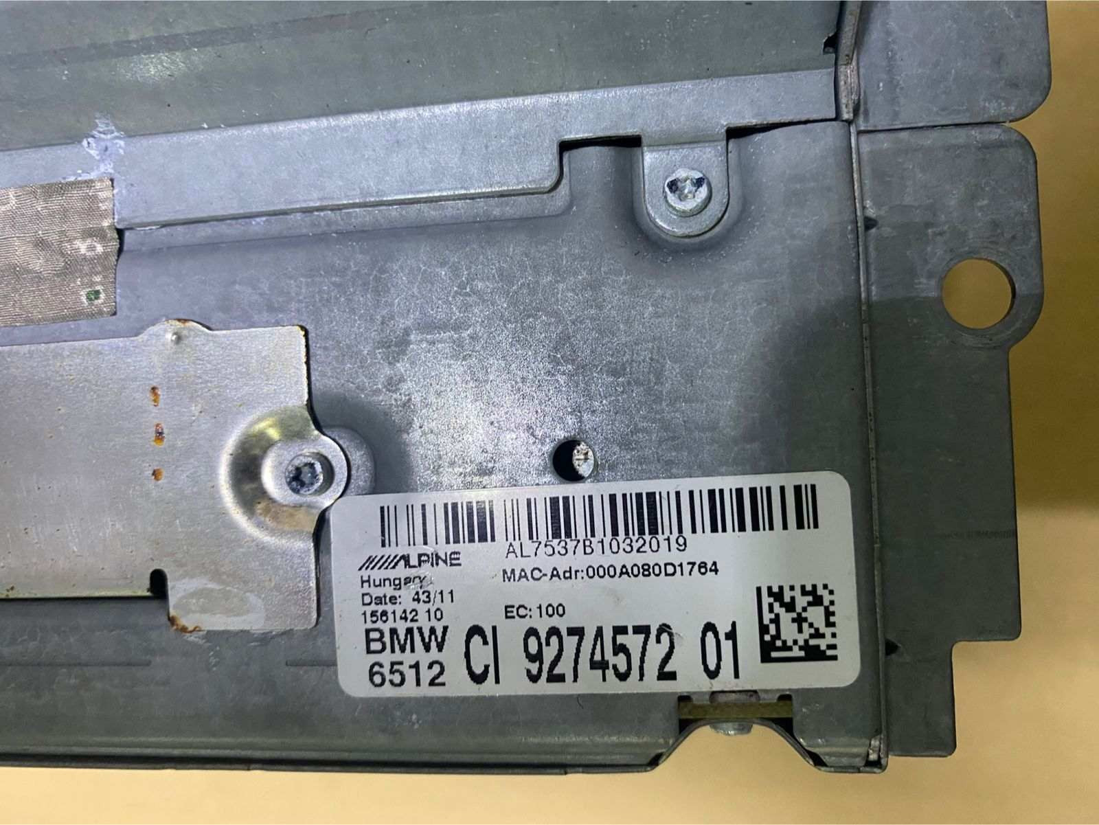 BMW Cic Navigation Head Unit 9274572  F01 F02 F04 F06 F10 F11 F12 F13