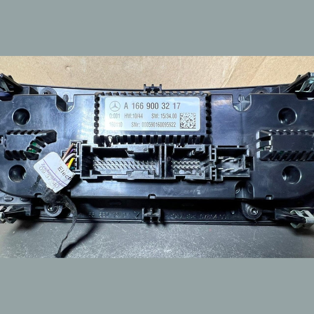 Mercedes-Benz W166 GLE W292  A/C Heater Climate Control Panel A166 9003217