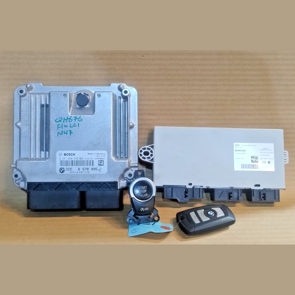 BMW 5 F10 F11 520D ENGINE N47 D20C AUTO ENGINE CONTEOL UNIT KEY LOCK SET 8578995