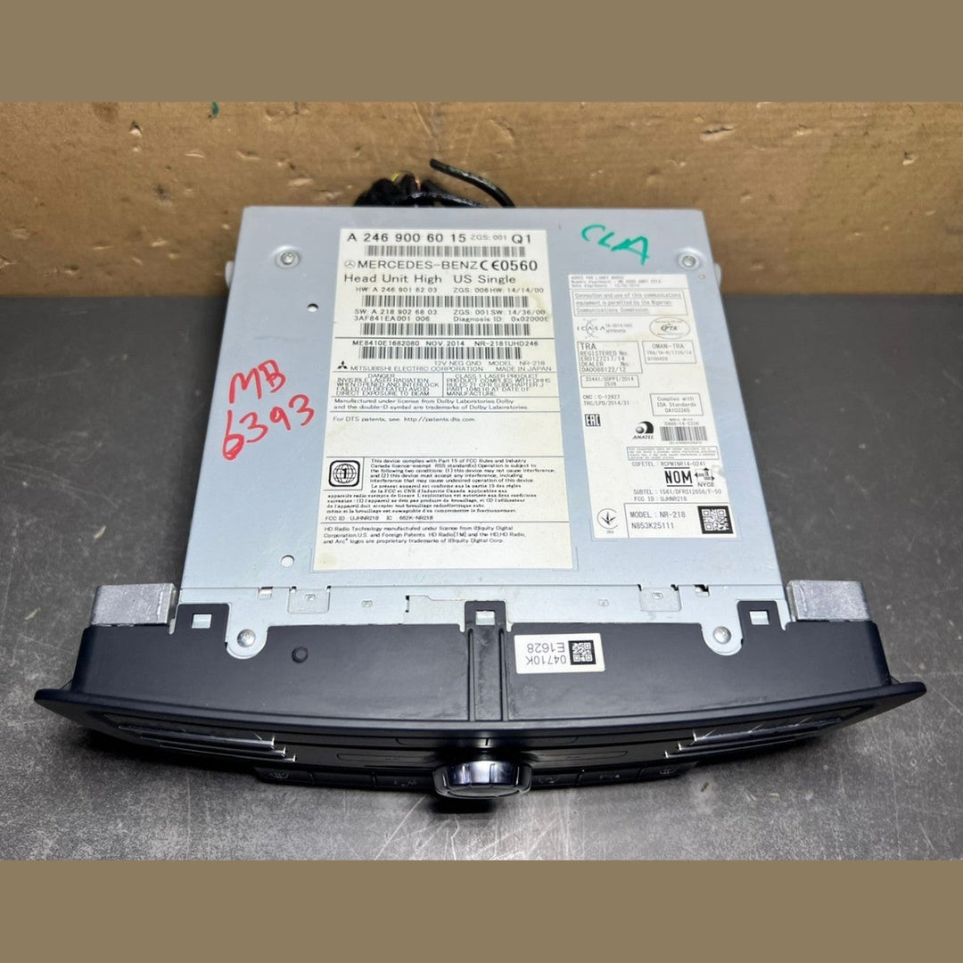 2013–2015 Mercedes-Benz W246 CLA Head Unit CD Player A246 9006015 OEM