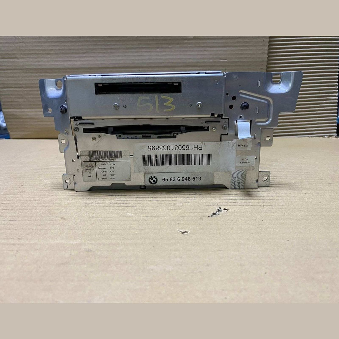 2004 BMW 525i navigation HEAD unit CD MD audio 6948513 6 Series E63 E64