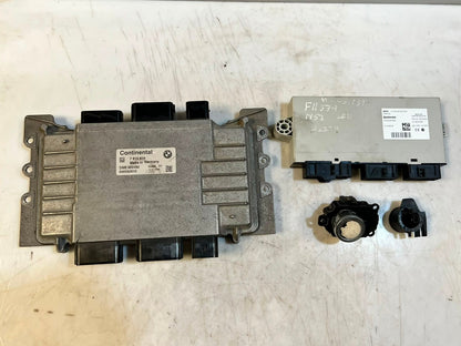2011 BMW F11 N52 530I Engine Control Module ECU SET DME MSV90+CAS4 7613806