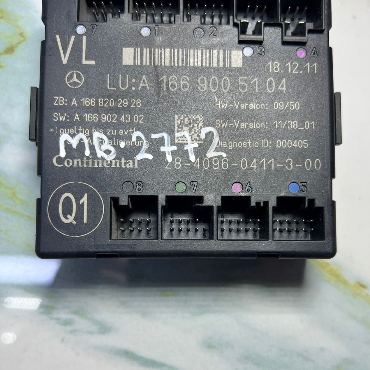Mercedes W166 ML GLE GL Front Left Side Door Control Module A166 9005104 OEM