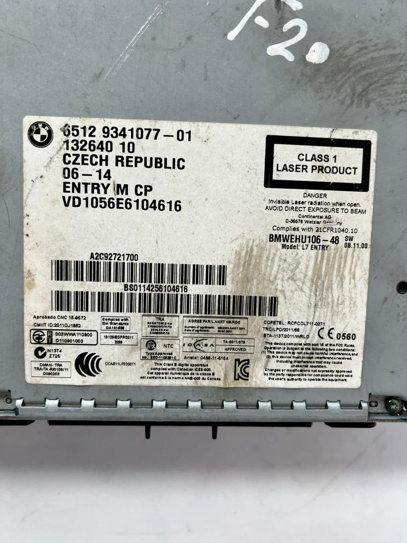 BMW 1' F20 F21, 2' F22 3 Series F30 Radio Navigation Head Unit 9341077 OEM 