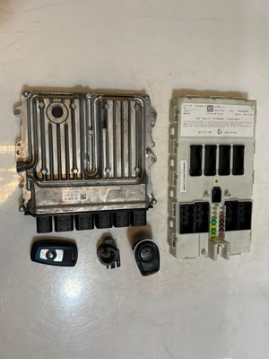 2018-2020 BMW 1' F20 LCI 125I Engine Control Unit ECU SET DME+FEM+1KEY 8740343