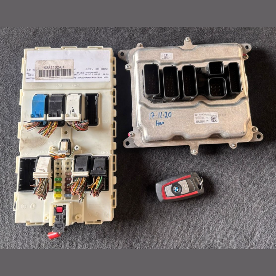 BMW 1 F20 VOR-FACELIFT 118i N13B16A MOTORSTEUERGERÄT ECU SCHLÜSSELSATZ - 8610484