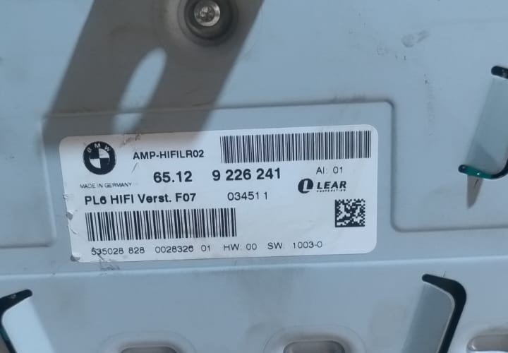 BMW F01 F02 F07 F10 F11 HIFI AMPLIFIER MODULE P/N 9226241