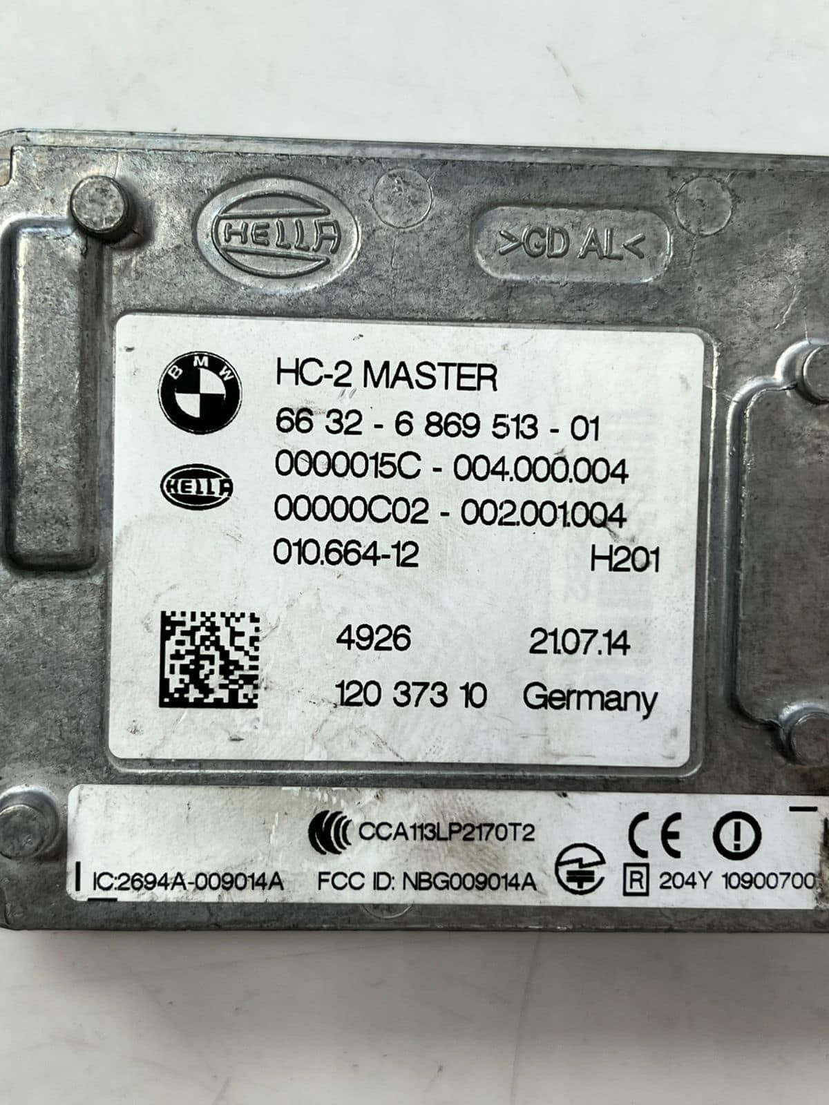 2015 BMW 4 F32 F33 RIM39378 Right Blind Spot Control Module 6869513