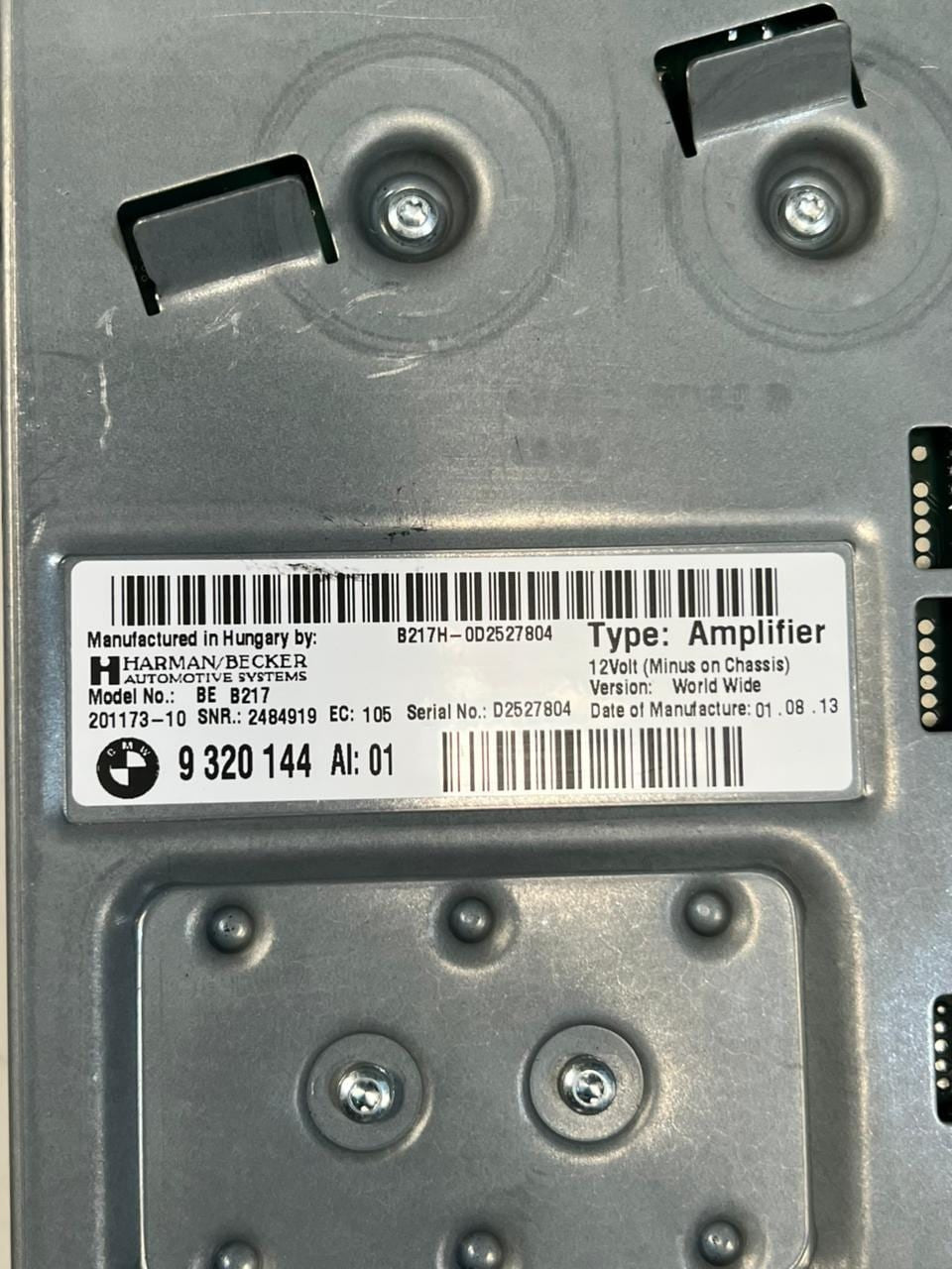 2010-2015 BMW 750i 7' F01 F02 F03 F04 HARMAN xDrive Audio Amplifier 9320144