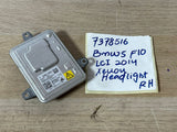 2014 BMW F10 LCI 5 XDRIVE Xenon Headlight Control UNIT / Ballast 7296090 RHD