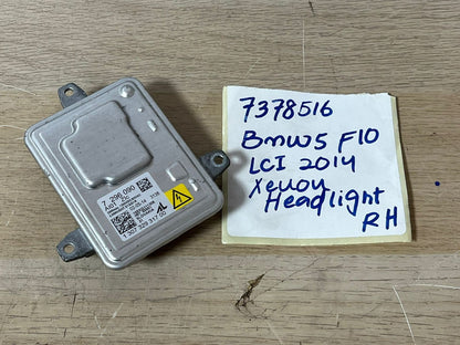 2014 BMW F10 LCI 5 XDRIVE Xenon Headlight Control UNIT / Ballast 7296090 RHD