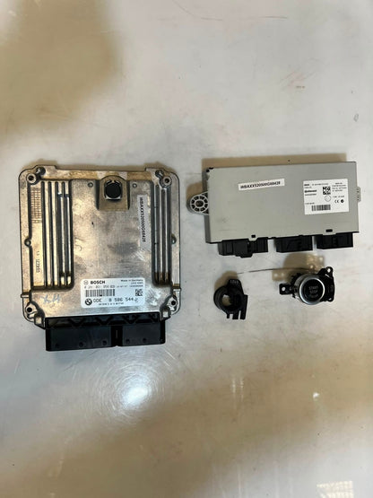 2016 BMW X4 F26 35DX N57Z Engine Control Unit ECU SET DDE+CAS4 8586544 OEM