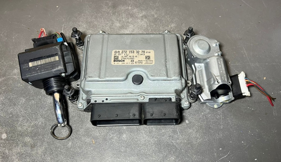 Mercedes W211 ECU Engine Control Module Ignition Key Switch Set A272 1533279 OEM