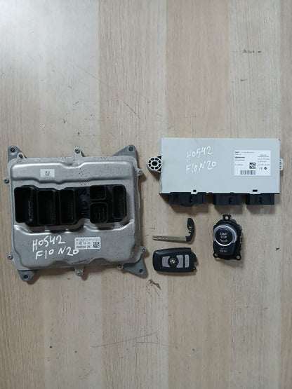 2011 BMW 528i F10 N20 Engine Control Unit SET DME+ CAS4 CA + 1KEY 7635714