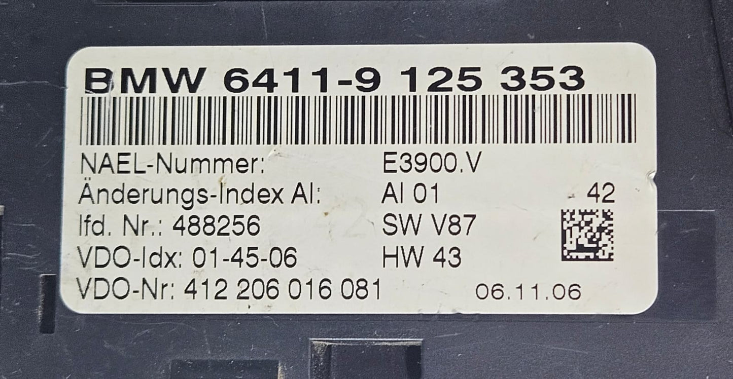 2003-2009 BMW Z4 E85 E86 Automatic Air Conditioning Control 9125353 OEM