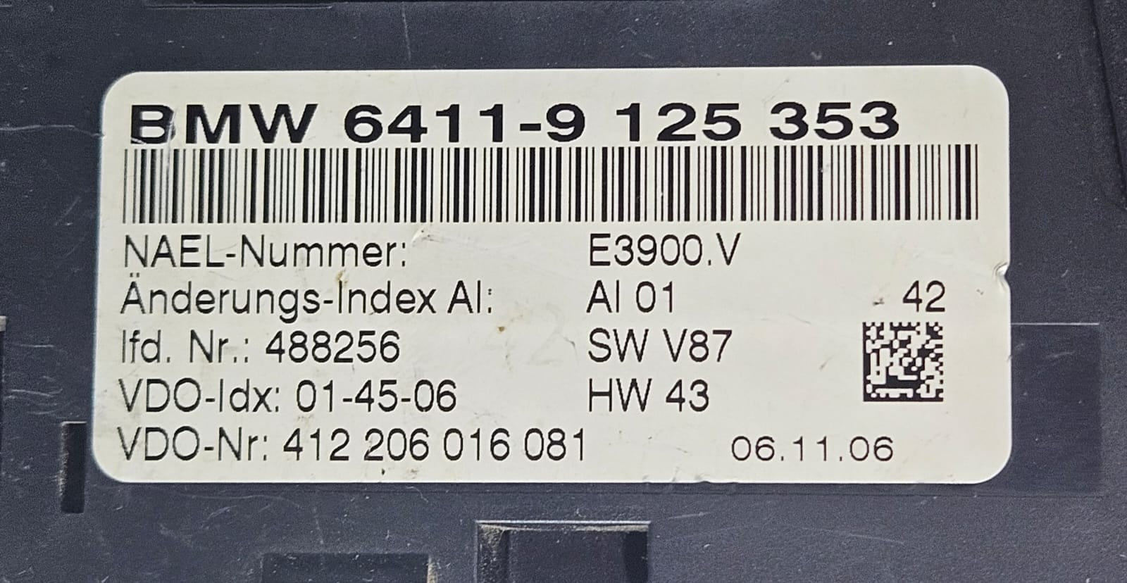 2003-2009 BMW Z4 E85 E86 Automatic Air Conditioning Control 9125353 OEM