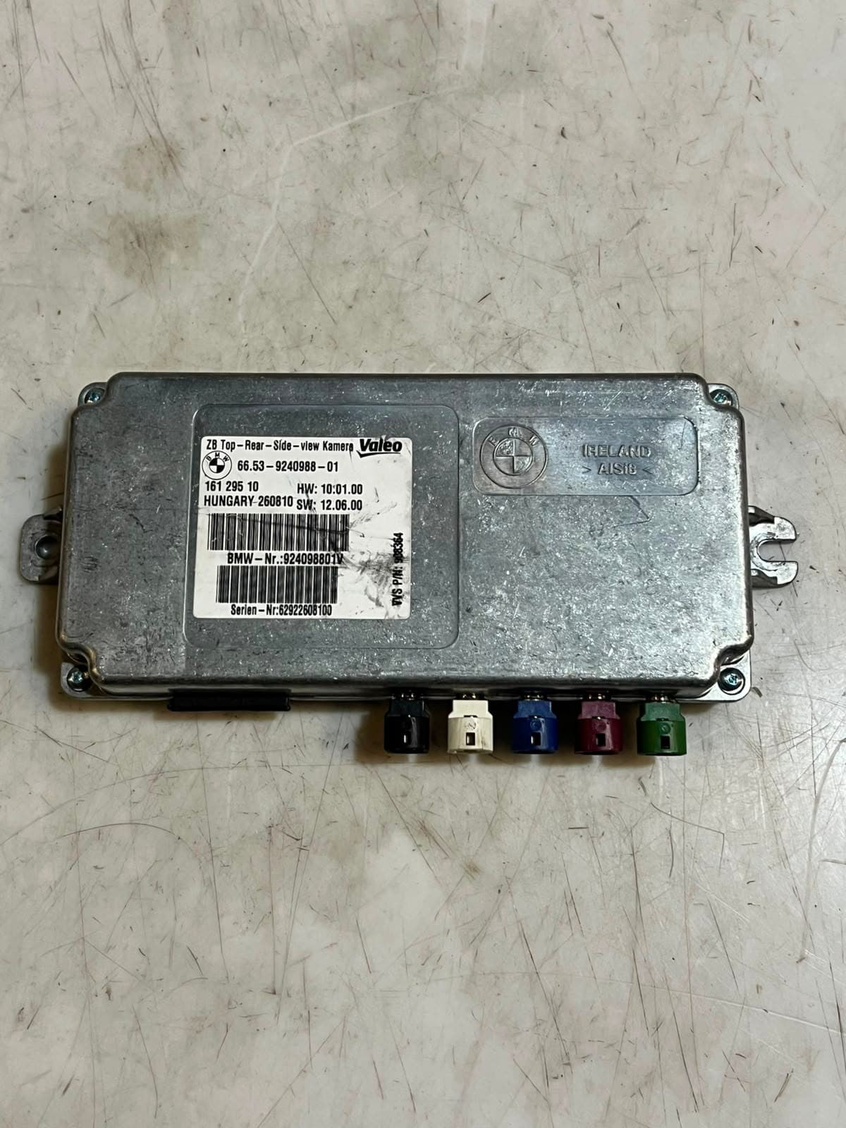 BMW F10 550i 535i and F12 650i 640i View Surrounding Camera Module 9240988