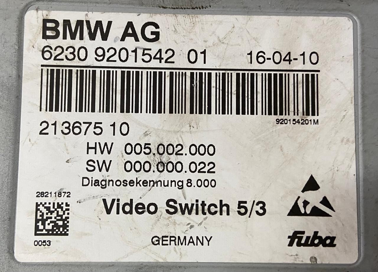 OEM BMW F01 F02 F04 F10 F11 TV VIDEO SWITCH CONTROL UNIT MODULE 9201542