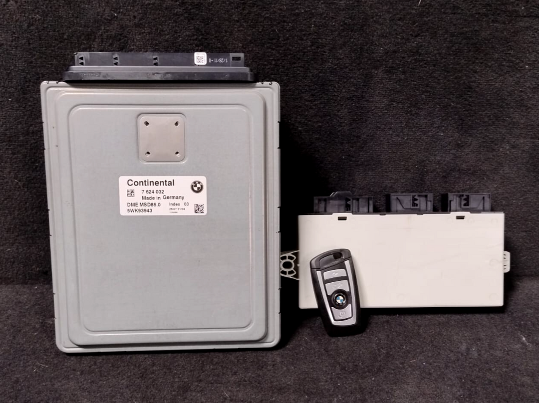 BMW 550i F07 Engine Computer Control Module Set W/Key ECU ECM 7624032 OEM