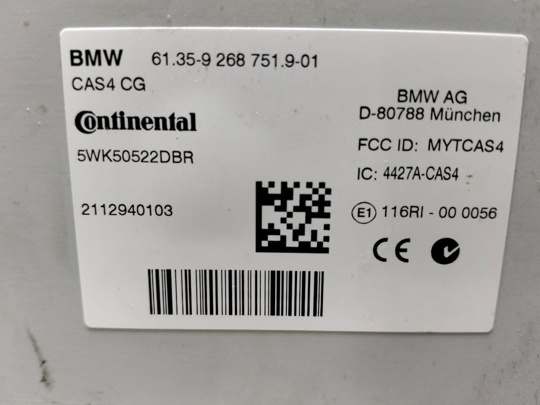 BMW F07 GT 3.0 N55B30A 2012 GASOLINE ENGINE CONTROL UNIT  ECU SET+KEY - 8618499