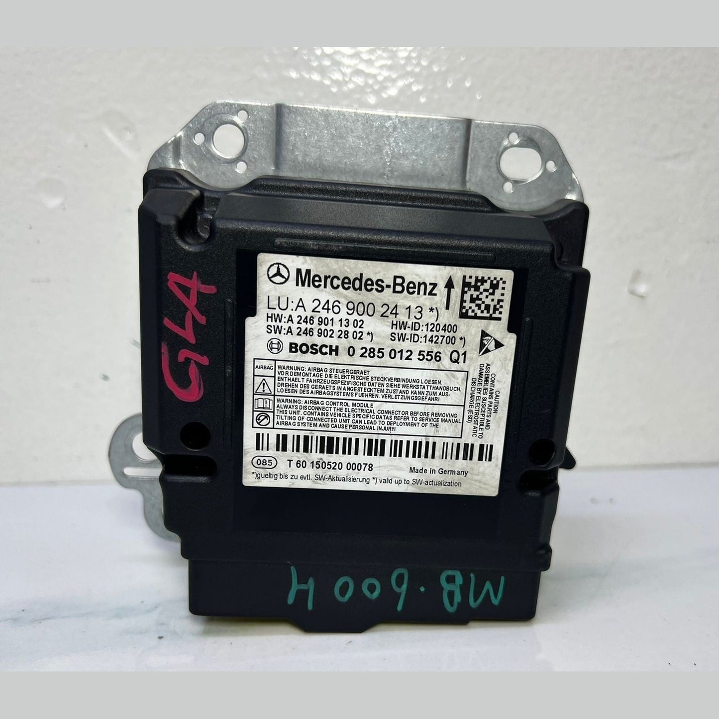 13-17 Mercedes W246 GLA SRS Safety Restraint Control Module A246 9002413 OEM