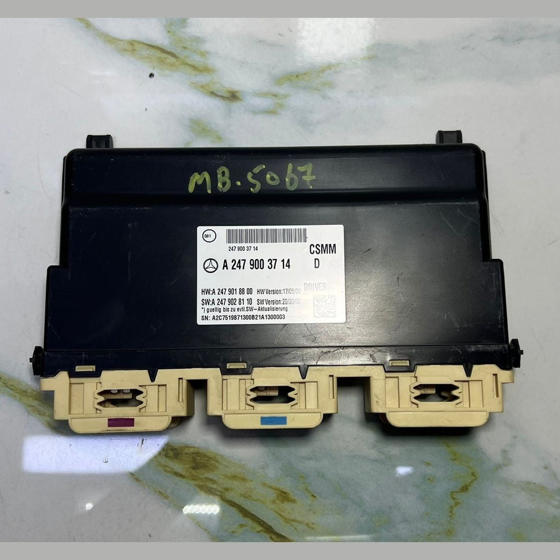 17-19 Mercedes Benz W247 CLA B-Class Driver Seat Control Module A247 9003714 OEM