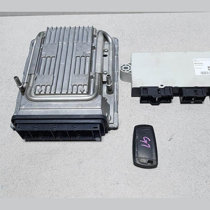 2009-2015 BMW 750i Engine Control Module 7609670 N63 V8 4.4 ECU SET F02