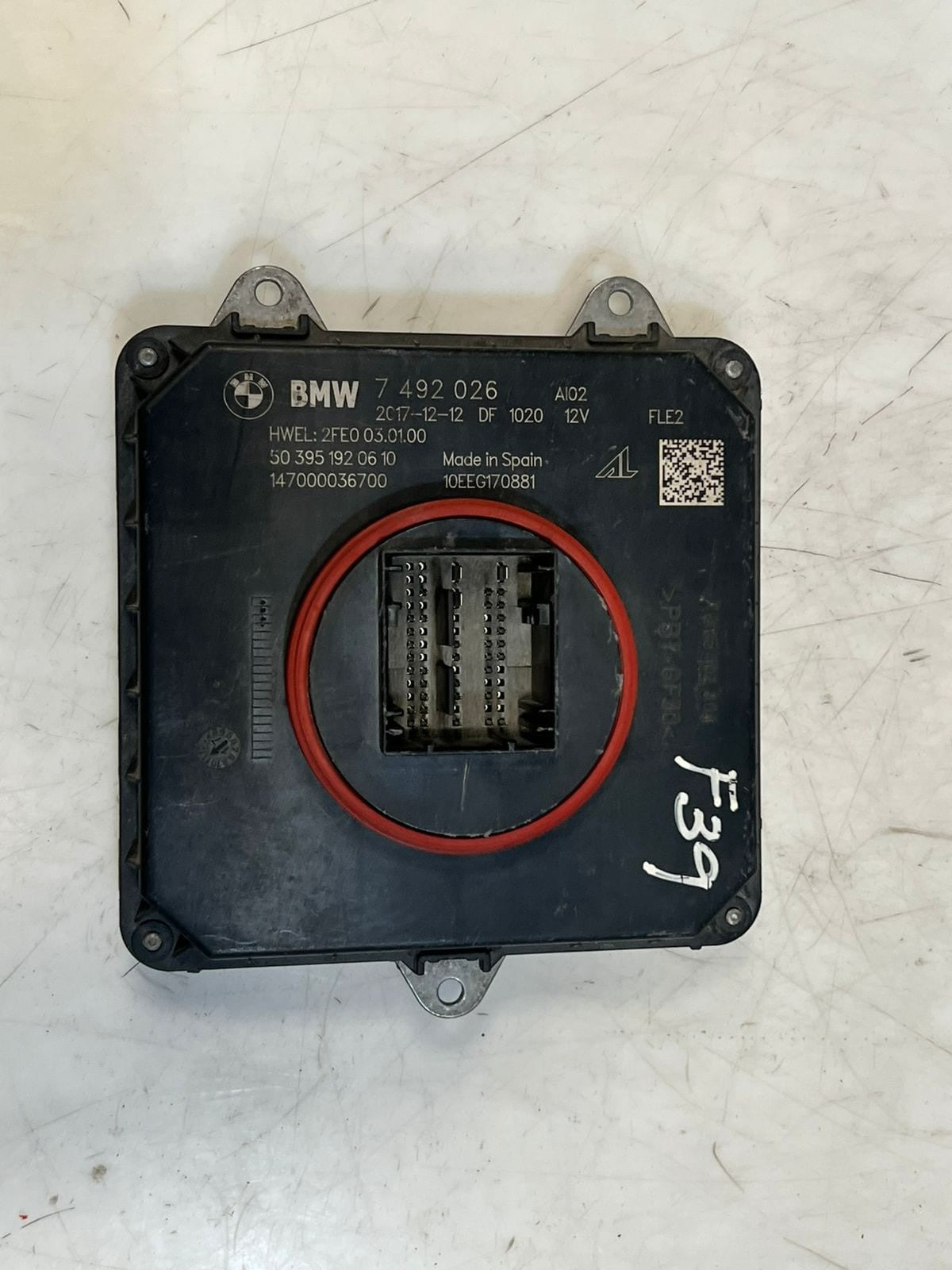 BMW F20 F39 F32 Led Headlight Control Module Left Or Right Adaptive Led 7492026