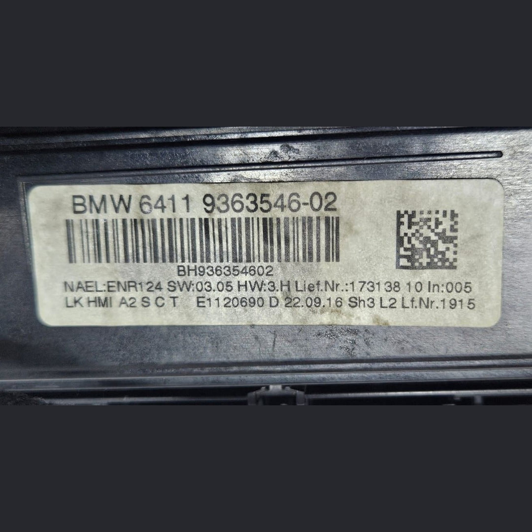 BMW 1 2 3 4 Series M3 F80 Audio & Climate Control Unit LED 9363546 6814187 OEM
