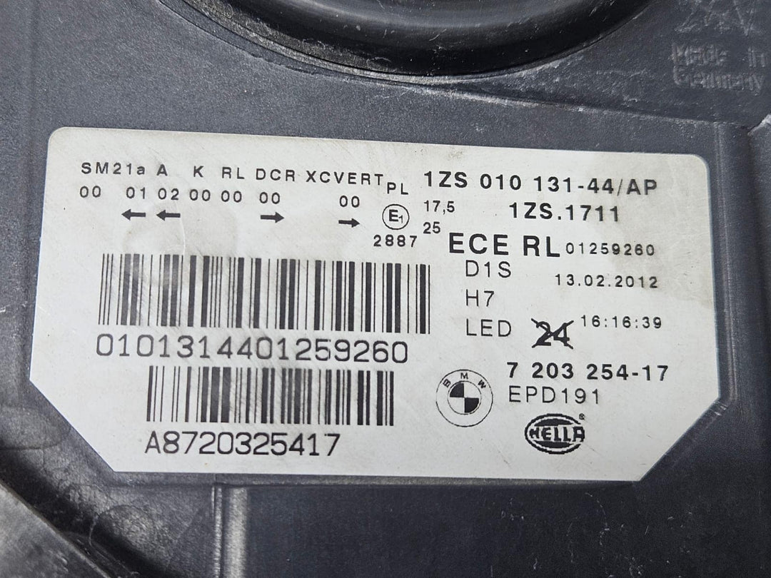 7203254-2009-13 BMW F10 F11 5 Series pre-LCI Adaptive Xenon Headlight Right OEM