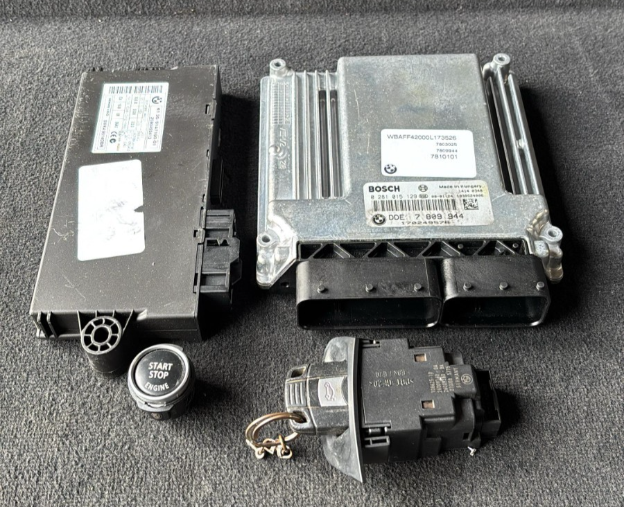 BMW X5 E70 E60 3.0L M57 MOTORSTEUERGERÄT MODUL DDE ECU SET - 7809944
