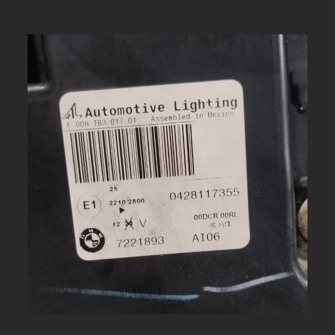 BMW X5 E70 LCI M SPORT LEFT XENON HEADLIGHT- 7221893 2013